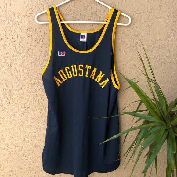 Vtg Russell Athletic Augustana Vickings Nylon Jersey - Picture 1 of 4